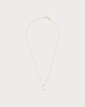 PERSEE Yellow Gold and Diamond Alphabet C Necklace(Yellow Gold)