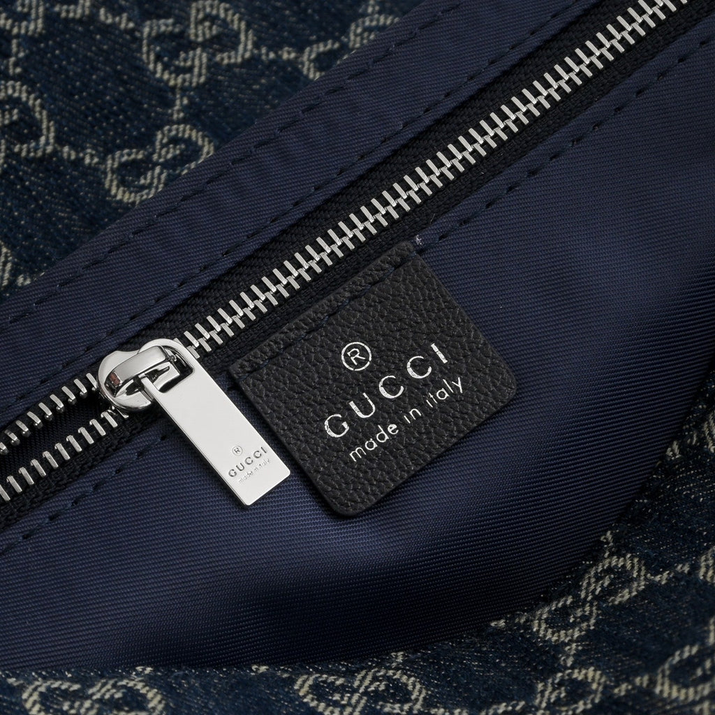 GUCCI GG Madison Denim Shoulder Bag-874744