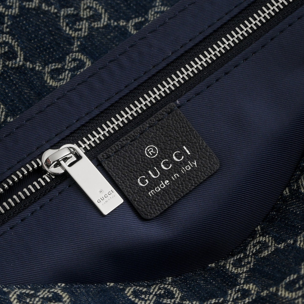 GUCCI GG Madison Denim Shoulder Bag-874744
