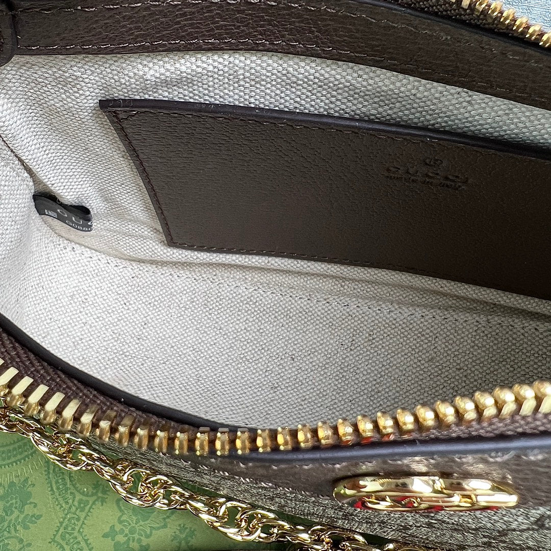 GUCCI Ophidia Strawberry Mini Shoulder Bag-735132