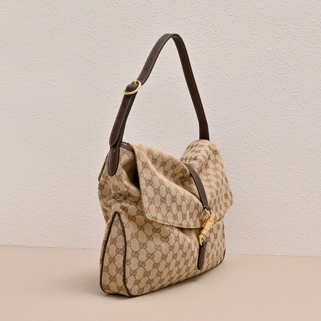 GUCCI Jackie Flap Large Shoulder Bag-A005ZI